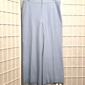 100% SILK RALPH LAUREN PETITE SILK BLUE DRESS PANTS SZ 12P